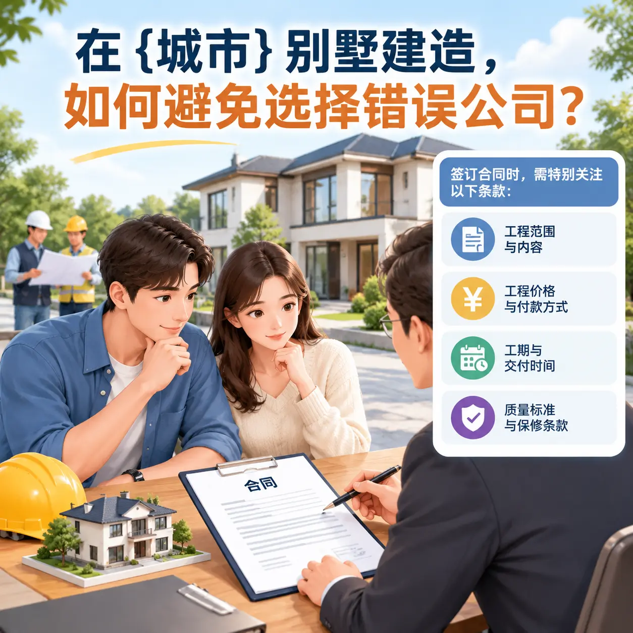 在 盘州 别墅建造,如何避免选择错误公司?